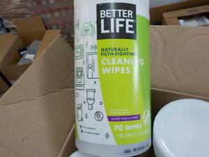 lot 80 image: 6 ct Better Life Cleaning Wipes 70 ...