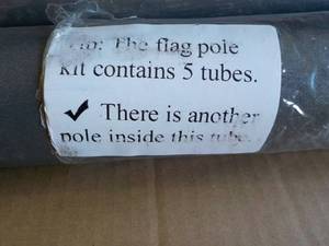 lot 205 image: 25 ft Flag Pole Kit...