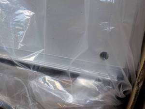lot 207 image: 39 x 28 Aluminum Framed White Boar...