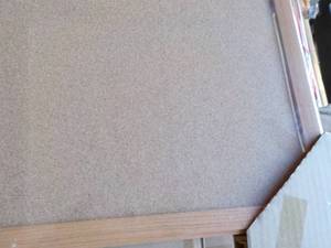 lot 209 image: Cork Board with Oak Frame 4 x 3...