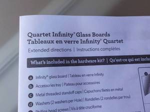 lot 219 image: Quartet Infinity Glass Board 4 x 8 ...