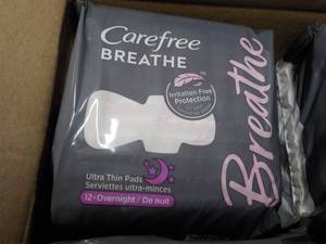 lot 127 image: Case of Carefree Breath Feminine Pa...