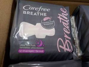lot 134 image: Case of Carefree Breath Feminine Pa...