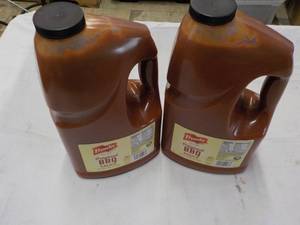 lot 170 image: 2 Gallon Jugs Frenchs BBQ Sauce...