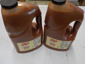 lot 171 image: 2 Gallon Jugs Frenchs BBQ Sauce...