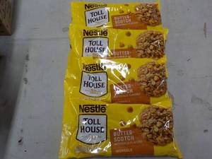 lot 192 image: 4 ct 11 oz Bags Nestle Butterscotch...