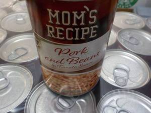 lot 196 image: Case of 24 Moms Recipe Pork and Be...