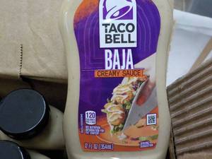 lot 198 image: 8 ct Taco Bell Baja Sauce 12 oz...