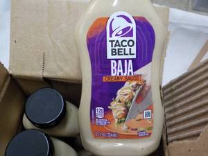 lot 200 image: 8 ct Taco Bell Baja Sauce 12 oz...