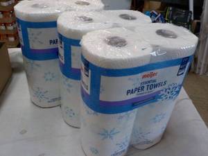 lot 247 image: 6 Rolls Meijer Paper Towels...