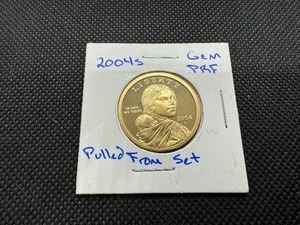 lot 68 image: 2004 S Proof Sacagawea Dollar