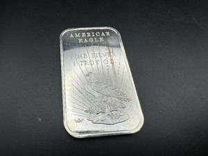 lot 69 image: Proof 1 oz .999 WW Mint Silver Eagle Bar
