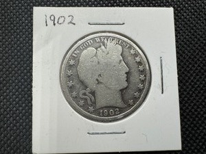 lot 75 image: 1902 Barber Half Dollar
