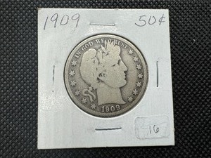 lot 76 image: 1909 Barber Half Dollar