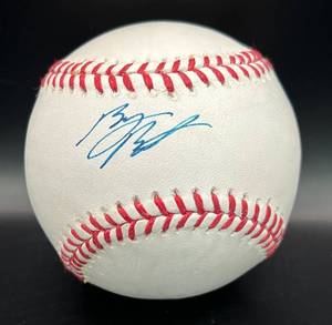 lot 38 image: Byron Buxton Signed Baseball Rawlings OMLB Selig Ball Minnesota Twins w cube