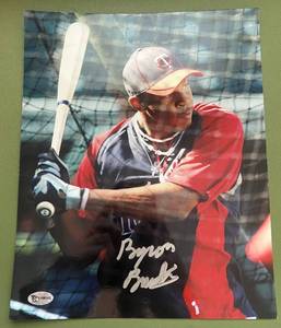 lot 119 image: Byron Buxton Signed 8x10 Photo w Fan HQ COA - Minnesota Twins Baseball