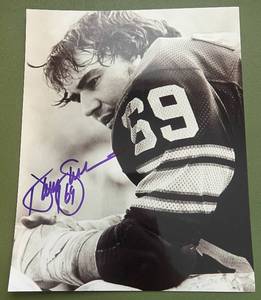lot 125 image: Doug Sutherland Signed 8x10 Photo - Minnesota Vikings Football