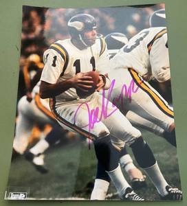 lot 129 image: Joe Kapp Signed 8x10 Photo - Minnesota Vikings Football