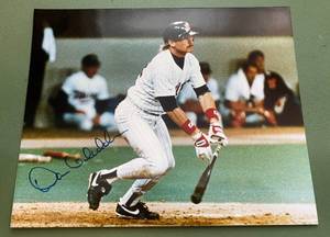 lot 137 image: Dan Gladden Signed 8x10 Photo - Minnesota Twins Baseball