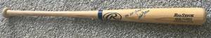 lot 141 image: Julio Franco Signed Bat Inscribed 1991 Bat Champ Pro Model Rawlings Big Stick Bat