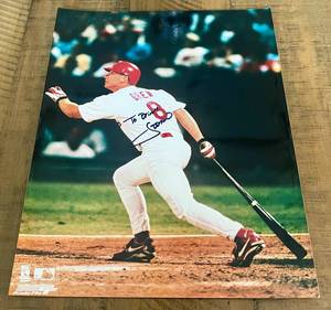 lot 19A image: J.D. Drew Signed 8x10 Photo - St. Louis Cardinals Baseball