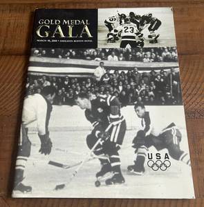 lot 52A image: Gold Medal Gala Program - March 10, 2000, Team USA Olympic Hockey