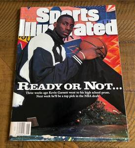 lot 60A image: Kevin Garnett 1st Cover Sports Illustrated Magazine - June 28, 1995 Minnesota Timberwolves Basketball