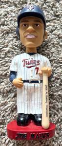 lot 63A image: Joe Mauer 2006 AL Batting Champion Minnesota Twins Baseball Bobblehead - New in Box