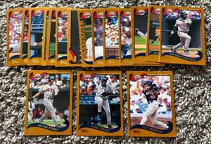 lot 69A image: 2002 Topps Minnesota Twins Baseball Card Set