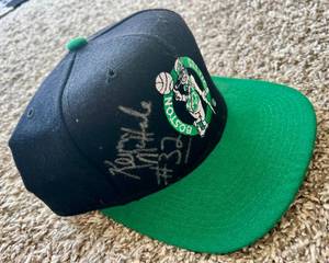 lot 71A image: Kevin McHale Signed Hat w JSA COA - Vintage Boston Celtics Basketball