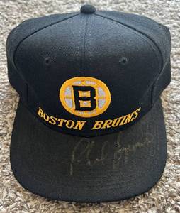 lot 72A image: Phil Esposito Signed Hat w JSA COA - Vintage Boston Bruins Hockey