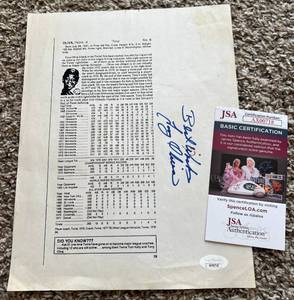lot 74A image: Tony Oliva Signed Article Clipping w JSA COA - Minnesota Twins Baseball