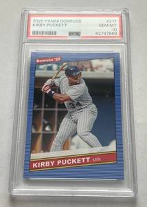 lot 40B image: Kirby Puckett PSA 10 Gem Mint 2020 Donruss #217 Minnesota Twins Baseball Card
