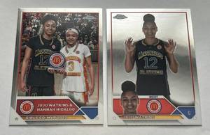lot 60B image: Juju Watkins 2 Card Lot 2023 Topps Chrome #93 and #100 Basketball Cards