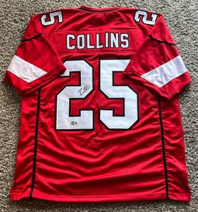 lot 86A image: Zaven Collings Signed Custom Jersey w Beckett COA - Arizona Cardinals Football