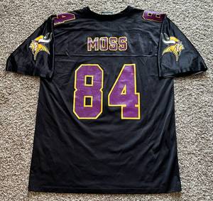 lot 93A image: Randy Moss Minnesota Vikings Jersey Size Large