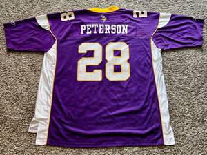 lot 94A image: Adrian Peterson Minnesota Vikings Jersey Size 3XL - Reebok NFL Authentic