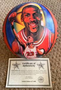 lot 164A image: Michael Jordan Limited Edition 5,000 Made Sportactular Art Basketball