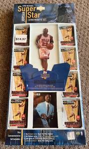 lot 163A image: Michael Jordan 1998 Upper Deck Super Star Commemorative Set - New in Box - Basketball Cards