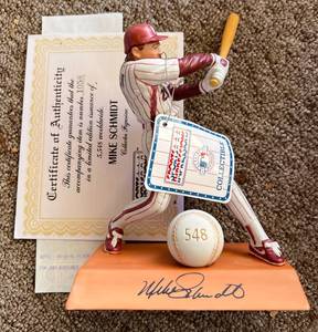 lot 150A image: Mike Schmidt 500 Home Run Club Limited Edition Sports Impressions Figurine - New in Box Baseball