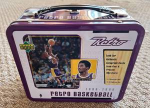 lot 148A image: Kobe Bryant Rare Upper Deck Retro Basketball Metal Lunch Box