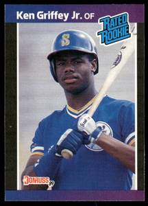 lot 186 image: Ken Griffey Jr. RC 1989 Donruss #33 Seattle Mariners Baseball Card