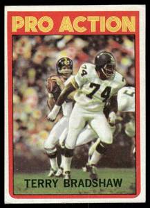 lot 199 image: Terry Bradshaw 2nd Year 1972 Topps #120 Terry Bradshaw Football Card