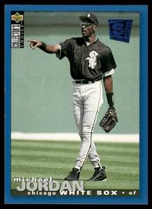 lot 202 image: Michael Jordan 1995 Collectors Choice SE #238 Chicago White Sox Baseball Card