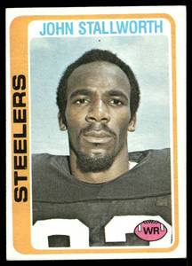 lot 207 image: John Stallworth RC 1978 Topps #320 Pittsburgh Steelers Football Card