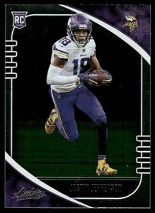 lot 215 image: Justin Jefferson RC 2020 Panini Absolute #168 Minnesota Vikings Football Card