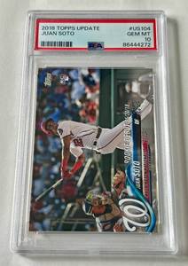 lot 13B image: Juan Soto PSA 10 Gem Mint RC 2018 Topps Update #US104 Rookie Baseball Card