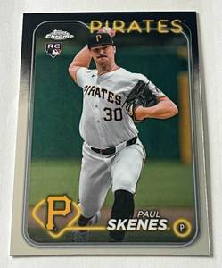 lot 176 image: Paul Skenes RC 2024 Topps Chrome Update #USC88 Pittsburgh Pirates Baseball Card