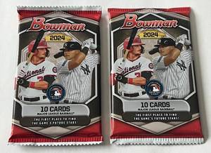 lot 245 image: 2024 Bowman Baseball 2-Pack Card Lot
