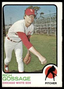 lot 181A image: Rich Gossage RC 1973 Topps #174 Chicago White Sox Baseball Card
